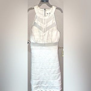 white dress with gold sparkles